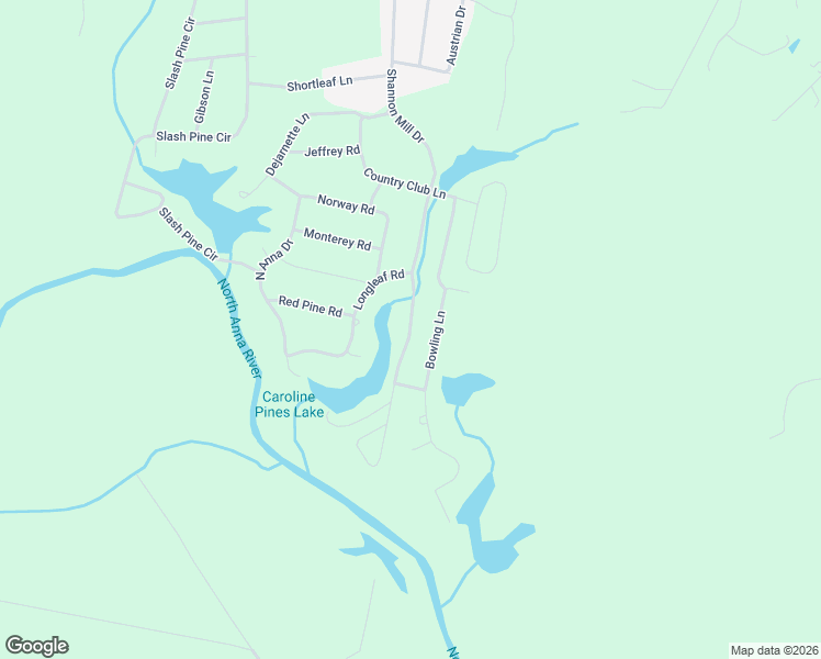 map of restaurants, bars, coffee shops, grocery stores, and more near 27128 Shannon Mill Drive in Ruther Glen