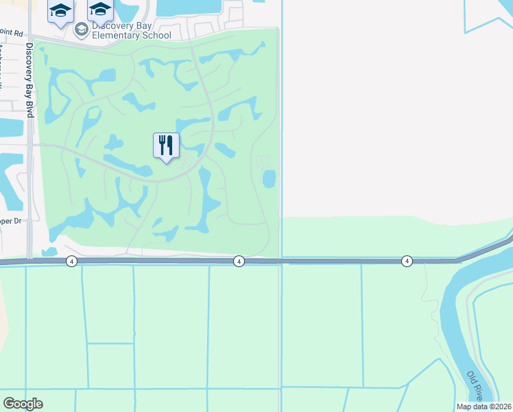 map of restaurants, bars, coffee shops, grocery stores, and more near 2339 Cherry Hills Drive in Discovery Bay