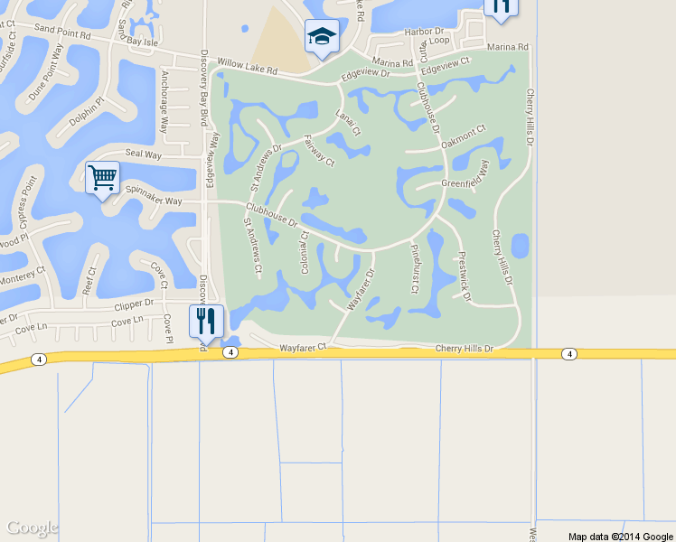 map of restaurants, bars, coffee shops, grocery stores, and more near 2294 Tamarisk Court in Discovery Bay