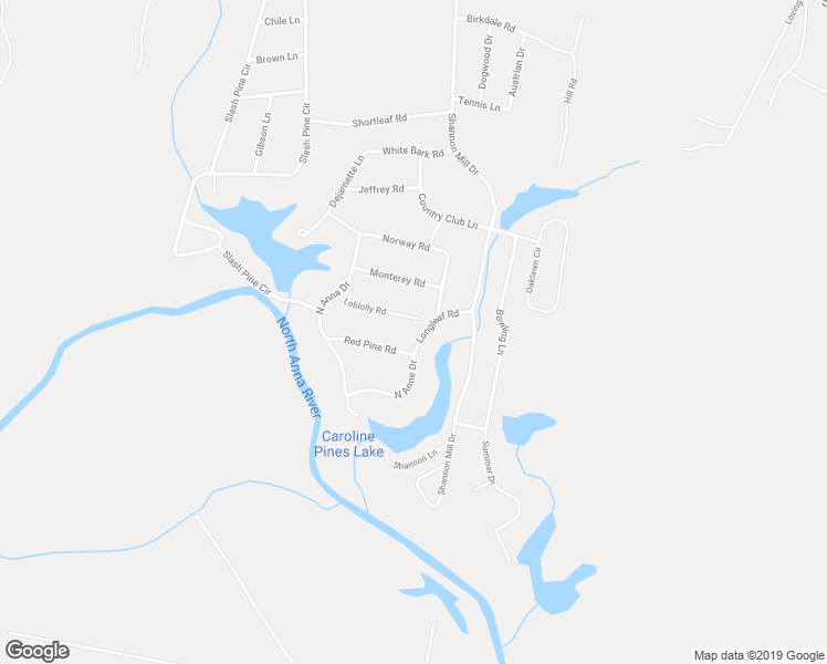 map of restaurants, bars, coffee shops, grocery stores, and more near 12179 Longleaf Road in Ruther Glen
