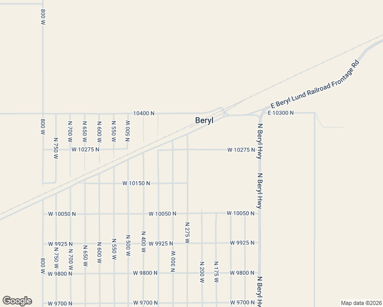 map of restaurants, bars, coffee shops, grocery stores, and more near 10264 North 275 West in Beryl