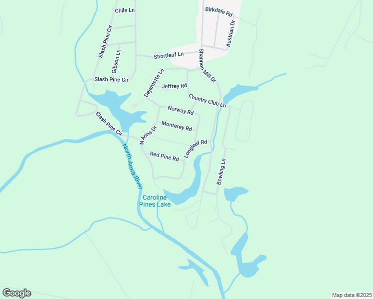 map of restaurants, bars, coffee shops, grocery stores, and more near 12179 Longleaf Road in Ruther Glen