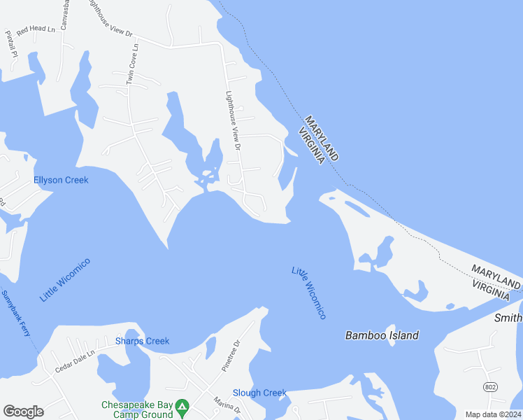 map of restaurants, bars, coffee shops, grocery stores, and more near 50 Smith Farm Lane in Heathsville