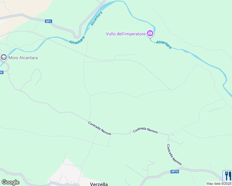 map of restaurants, bars, coffee shops, grocery stores, and more near Contrada Carranco in Città metropolitana di Catania