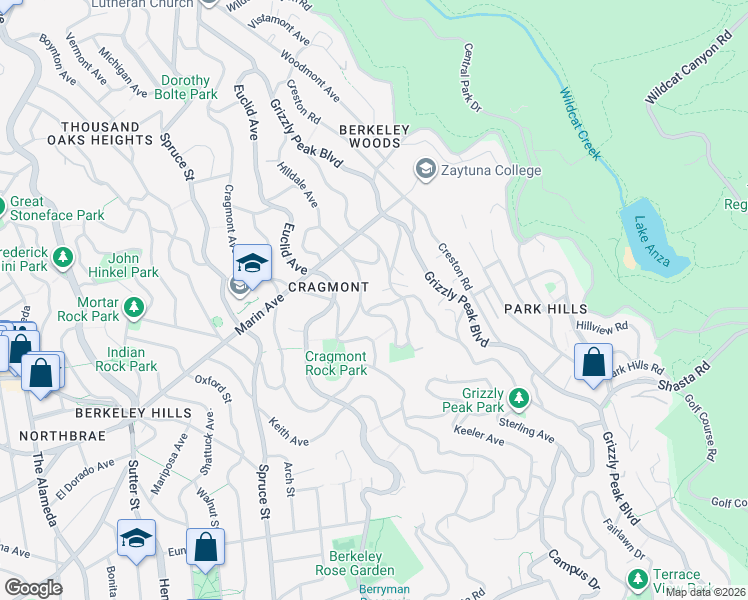 map of restaurants, bars, coffee shops, grocery stores, and more near 980 Keeler Avenue in Berkeley