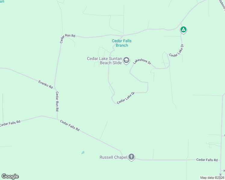 map of restaurants, bars, coffee shops, grocery stores, and more near 6480 Cedar Run in Bonne Terre