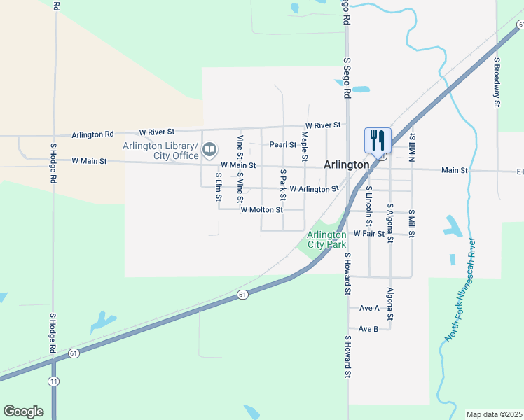 map of restaurants, bars, coffee shops, grocery stores, and more near 700 West Molton Street in Arlington
