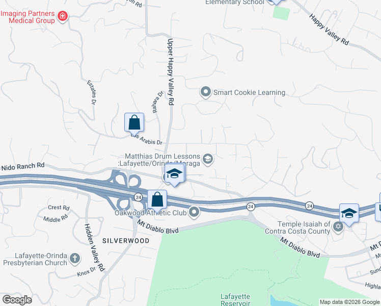 map of restaurants, bars, coffee shops, grocery stores, and more near 3958 Franke Lane in Lafayette