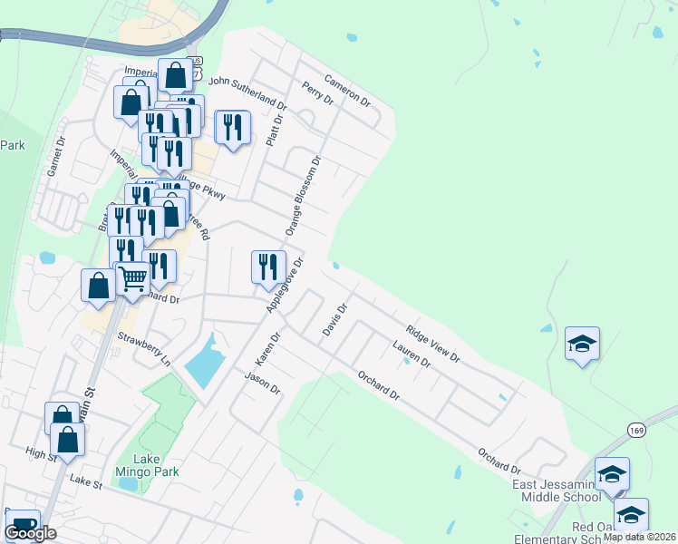 map of restaurants, bars, coffee shops, grocery stores, and more near in Nicholasville