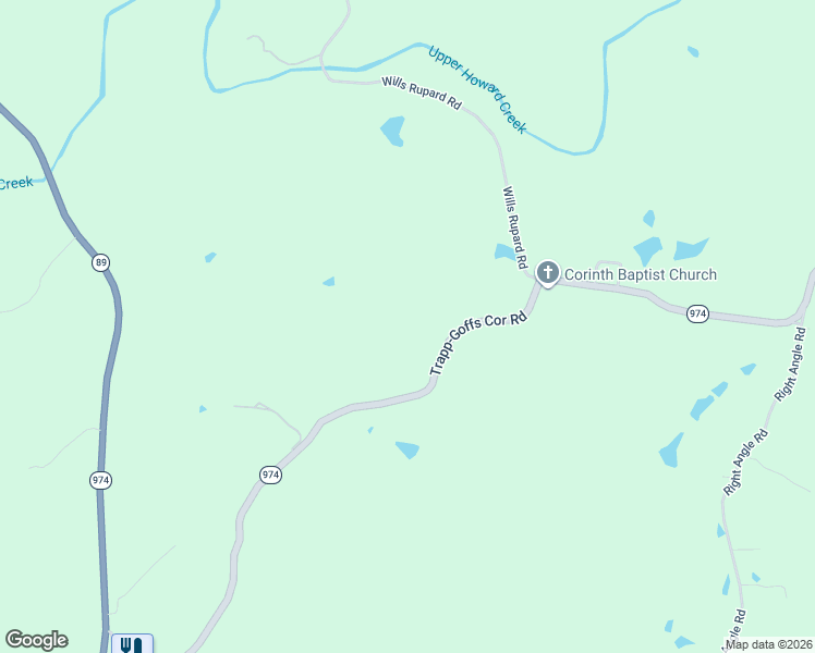 map of restaurants, bars, coffee shops, grocery stores, and more near 1050 Trapp Goffs Corner Road in Winchester