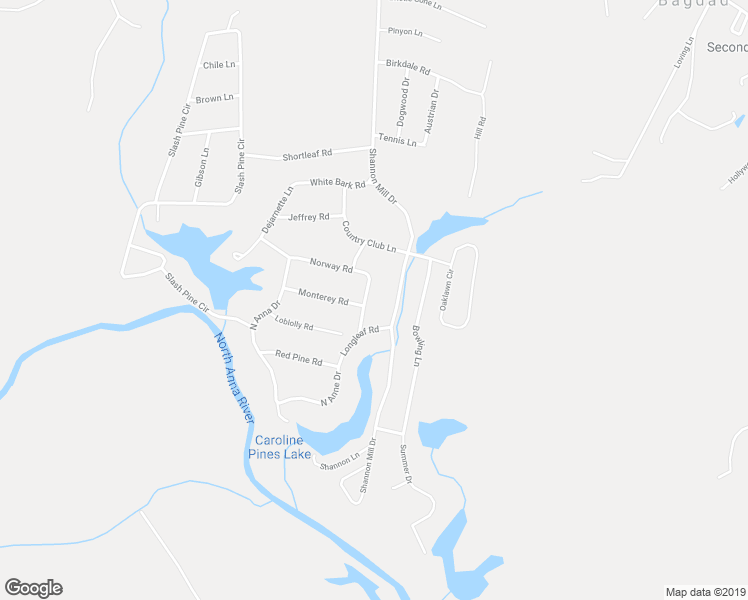 map of restaurants, bars, coffee shops, grocery stores, and more near 27053 Foxtail Drive in Ruther Glen