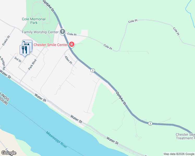 map of restaurants, bars, coffee shops, grocery stores, and more near 200 Ridge Drive in Chester