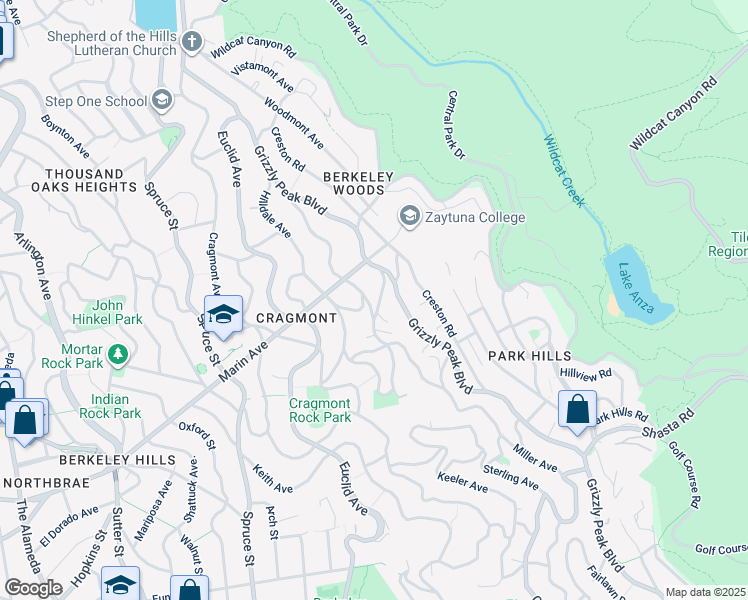map of restaurants, bars, coffee shops, grocery stores, and more near 922 Keeler Avenue in Berkeley