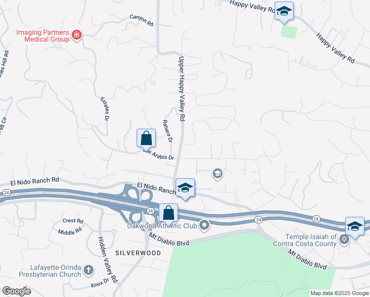 map of restaurants, bars, coffee shops, grocery stores, and more near 3981 South Peardale Drive in Lafayette