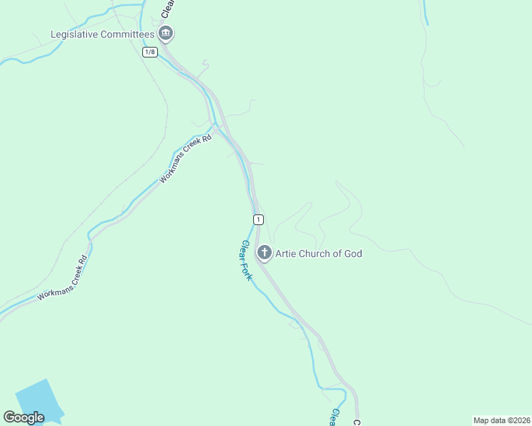 map of restaurants, bars, coffee shops, grocery stores, and more near 3314 Clear Fork Road in Clear Creek