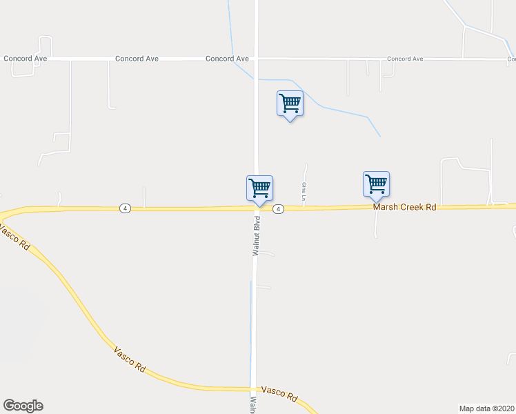 map of restaurants, bars, coffee shops, grocery stores, and more near 2 Walnut Boulevard in Brentwood