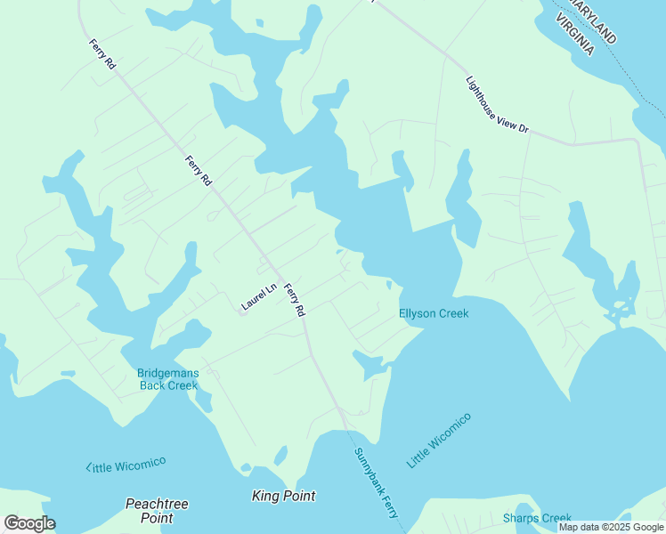 map of restaurants, bars, coffee shops, grocery stores, and more near 151 Cove Haven Lane in Heathsville