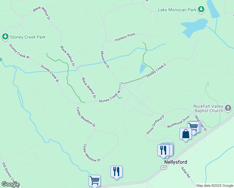 1354 Stoney Creek West, Nellysford VA Walk Score