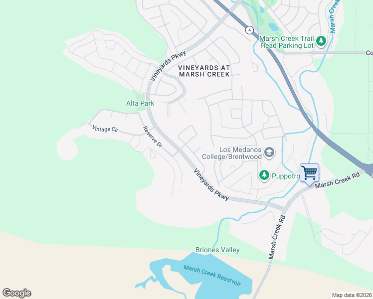 map of restaurants, bars, coffee shops, grocery stores, and more near 1989 Old Vine Place in Brentwood