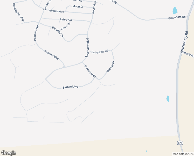 map of restaurants, bars, coffee shops, grocery stores, and more near Stoelinga Drive in Colorado City