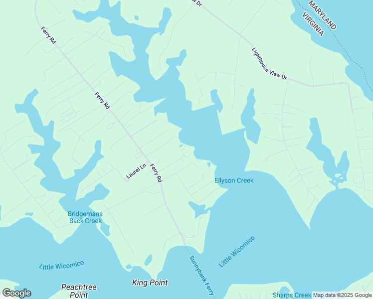 map of restaurants, bars, coffee shops, grocery stores, and more near 151 Cove Haven Lane in Heathsville