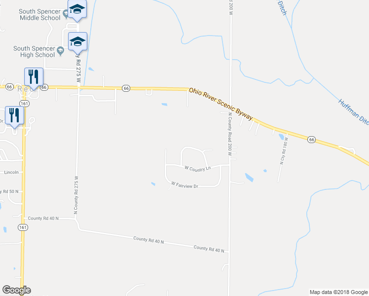 map of restaurants, bars, coffee shops, grocery stores, and more near 1356 Meadowland Drive in Rockport