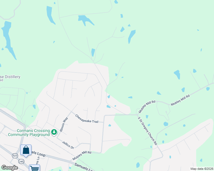 map of restaurants, bars, coffee shops, grocery stores, and more near 323 North Saint Gregory Church Road in Coxs Creek