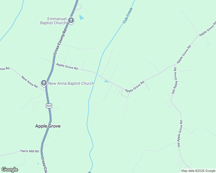 map of restaurants, bars, coffee shops, grocery stores, and more near 496 Apple Grove Road in Mineral