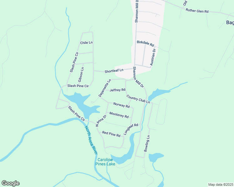 map of restaurants, bars, coffee shops, grocery stores, and more near 12082 Jeffrey Road in Ruther Glen