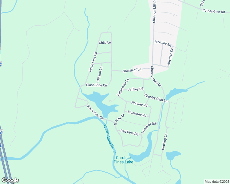 map of restaurants, bars, coffee shops, grocery stores, and more near 26463 Dejarnette Lane in Ruther Glen