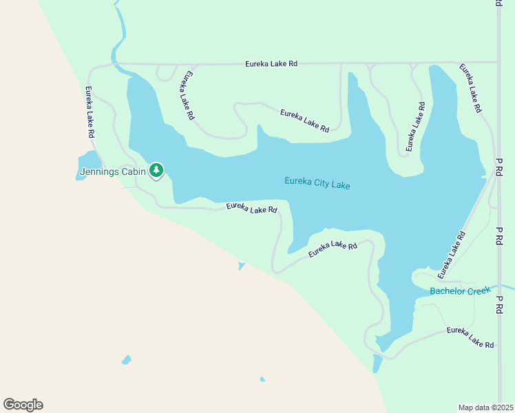 map of restaurants, bars, coffee shops, grocery stores, and more near 87 Eureka Lake Road in Eureka