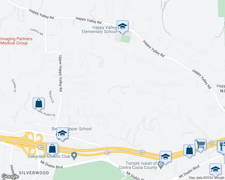 map of restaurants, bars, coffee shops, grocery stores, and more near 3933 Quail Ridge Road in Lafayette