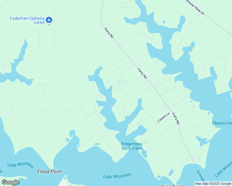 map of restaurants, bars, coffee shops, grocery stores, and more near 194 Loch Lane in Heathsville
