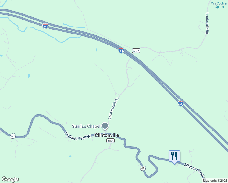 map of restaurants, bars, coffee shops, grocery stores, and more near 415 Loudermilk Road in Crawley