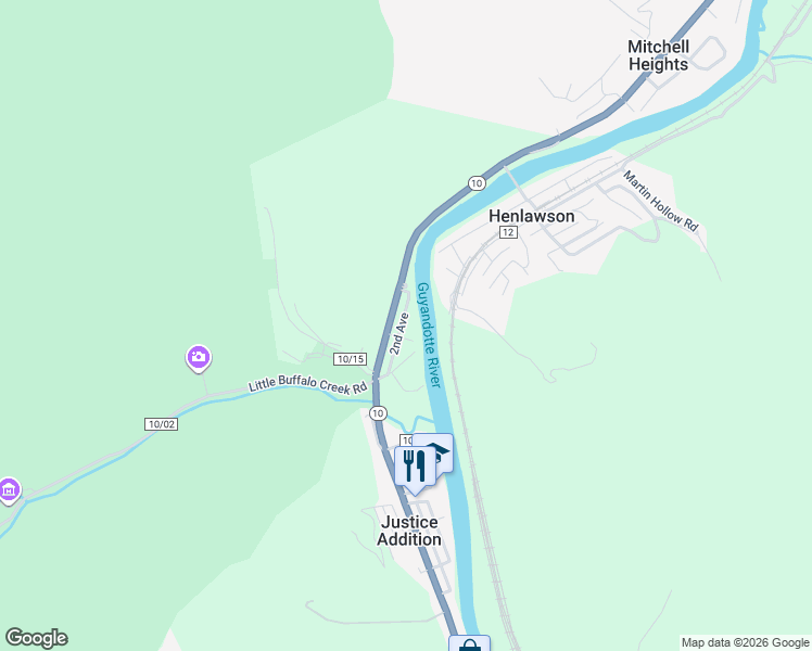 map of restaurants, bars, coffee shops, grocery stores, and more near 116 Oasis Circle in Logan