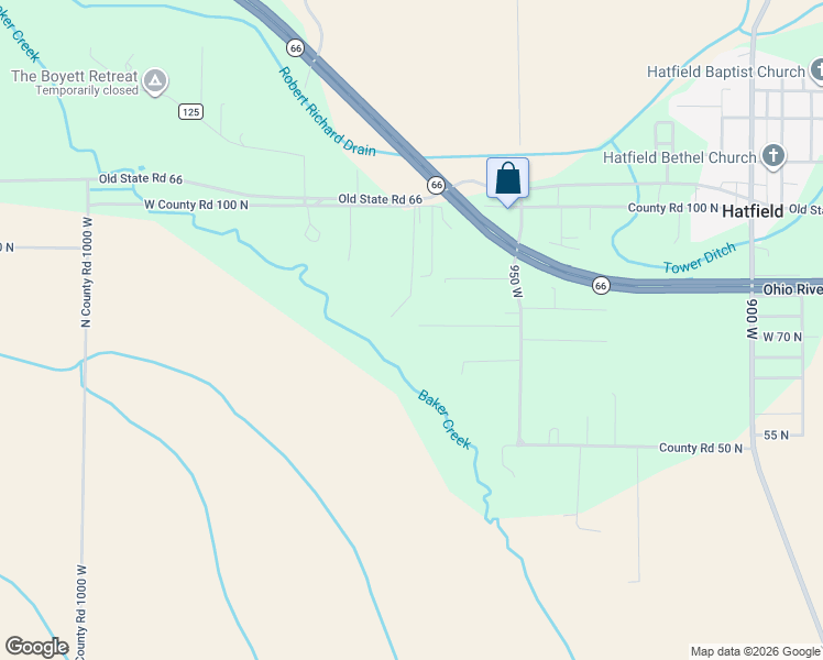 map of restaurants, bars, coffee shops, grocery stores, and more near 754 950 West in Richland City