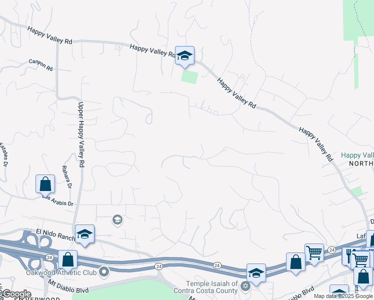 map of restaurants, bars, coffee shops, grocery stores, and more near 3930 Quail Ridge Road in Lafayette