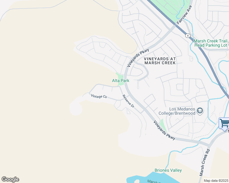 map of restaurants, bars, coffee shops, grocery stores, and more near 1892 Late Harvest Court in Brentwood