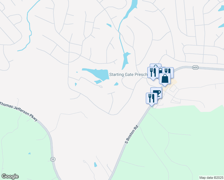 map of restaurants, bars, coffee shops, grocery stores, and more near 7 Locks Court in Palmyra