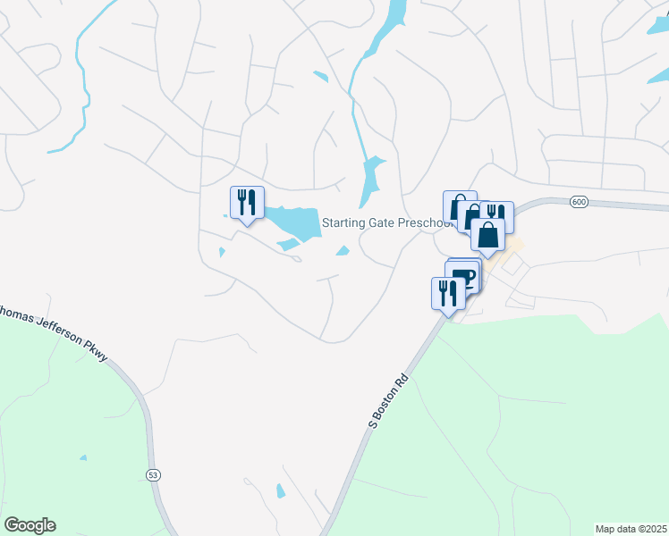map of restaurants, bars, coffee shops, grocery stores, and more near 7 Locks Court in Palmyra