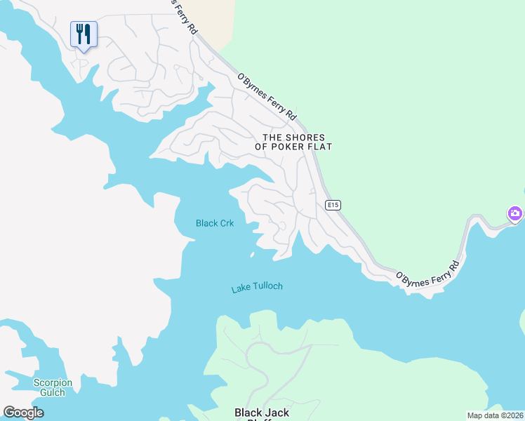 map of restaurants, bars, coffee shops, grocery stores, and more near 910 Foothill Road in Copperopolis