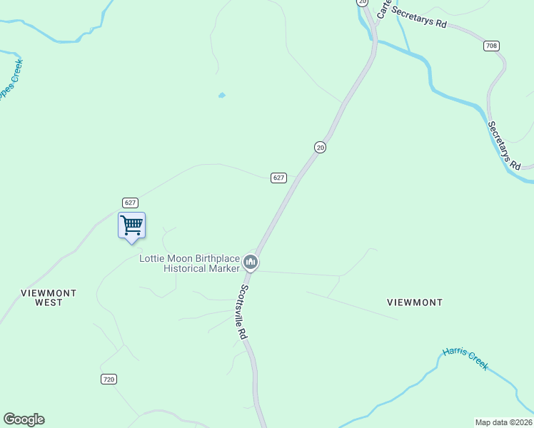 map of restaurants, bars, coffee shops, grocery stores, and more near 4895-4935 Scottsville Rd in Charlottesville