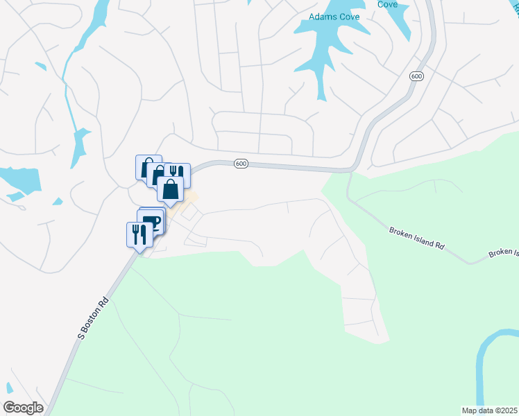 map of restaurants, bars, coffee shops, grocery stores, and more near Justin Drive in Palmyra