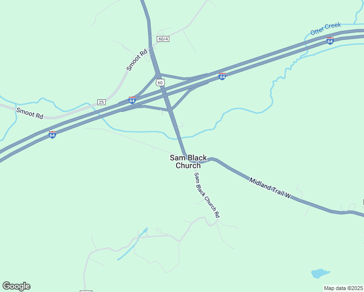 map of restaurants, bars, coffee shops, grocery stores, and more near Highway 60 in Smoot
