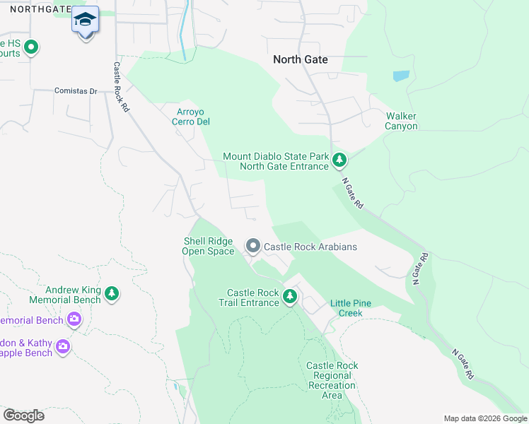 map of restaurants, bars, coffee shops, grocery stores, and more near 635 Pine Creek Road in Walnut Creek