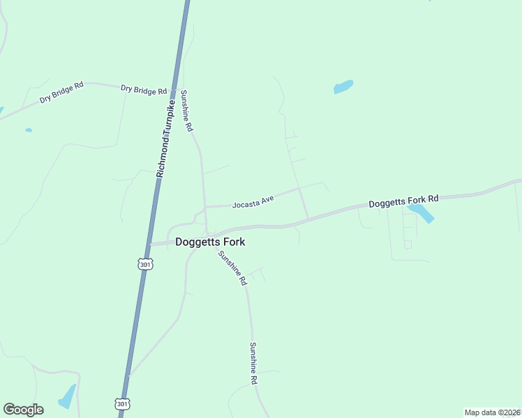 map of restaurants, bars, coffee shops, grocery stores, and more near 17204 Jocasta Avenue in Ruther Glen