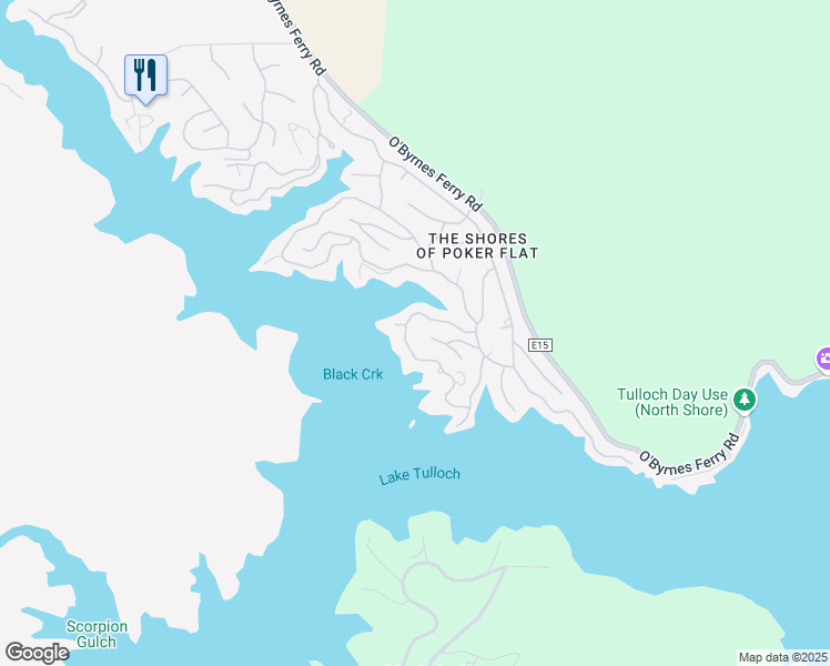 map of restaurants, bars, coffee shops, grocery stores, and more near 770 Foothill Road in Copperopolis