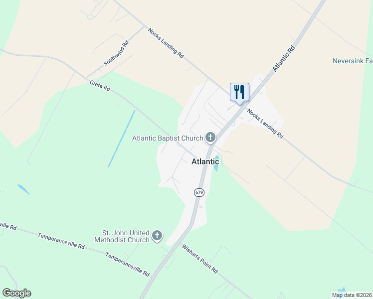 map of restaurants, bars, coffee shops, grocery stores, and more near 10136 Pineview Road in Temperanceville