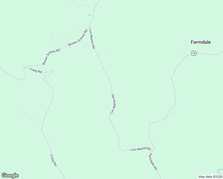 map of restaurants, bars, coffee shops, grocery stores, and more near Martin's Road in Greenbrier County