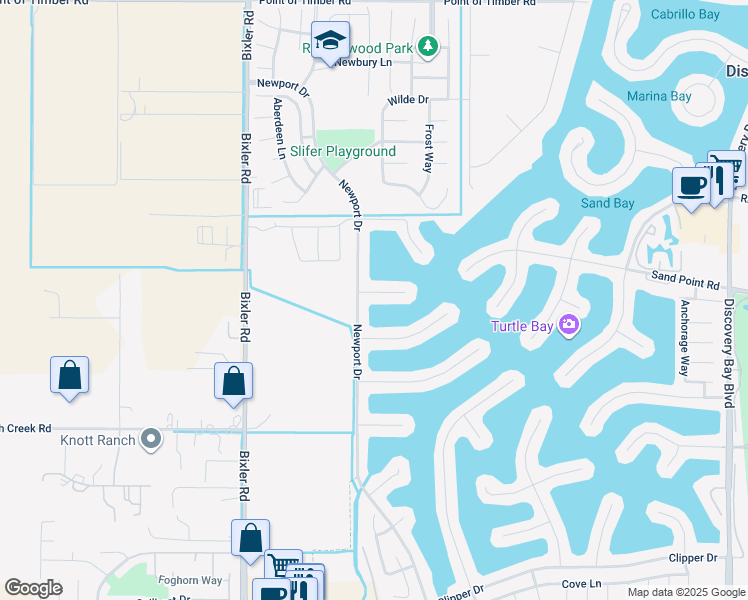 map of restaurants, bars, coffee shops, grocery stores, and more near 3974 Bolinas Place in Discovery Bay